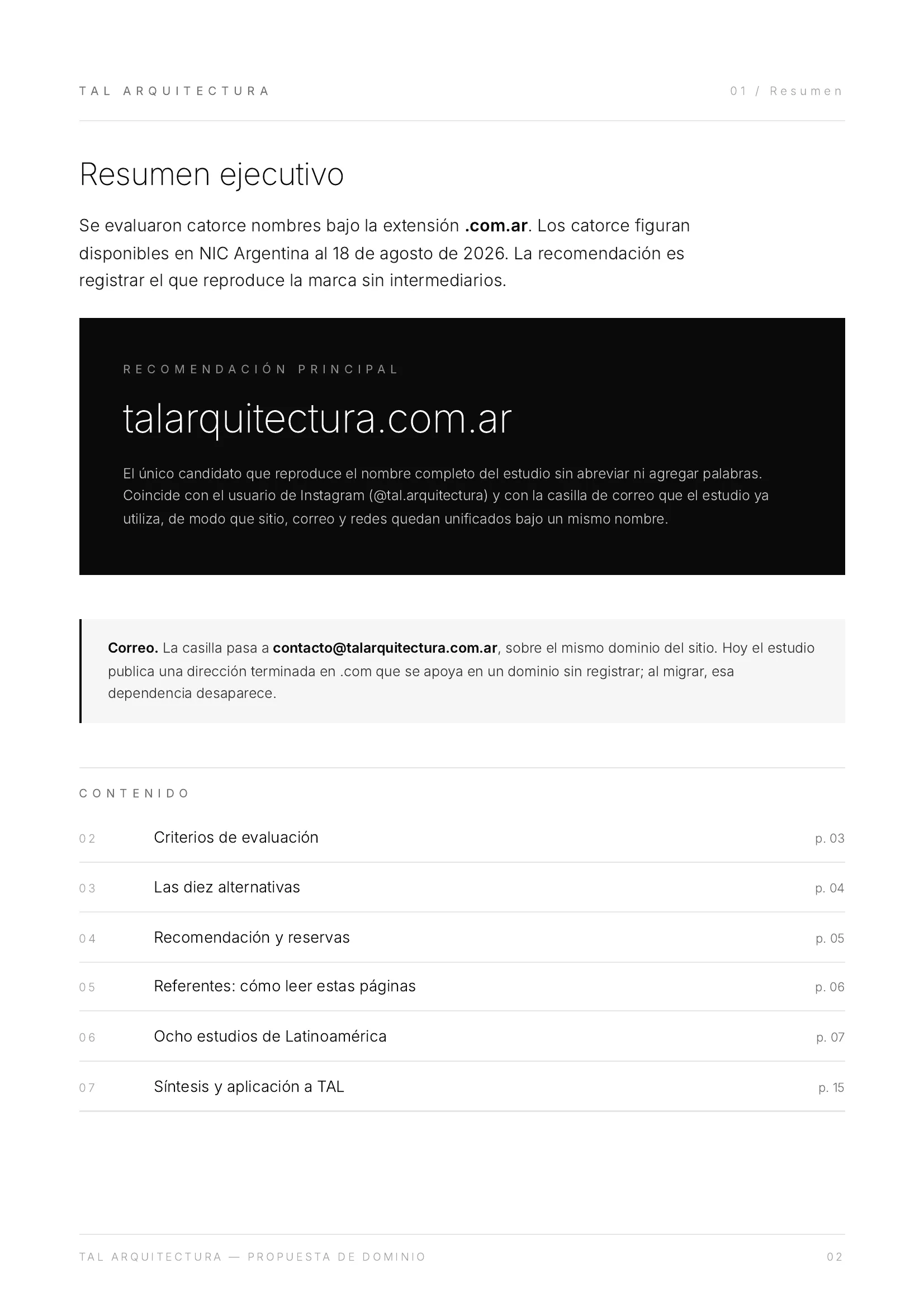 TAL-Arquitectura-Propuesta-Dominio.pdf — pág. 2